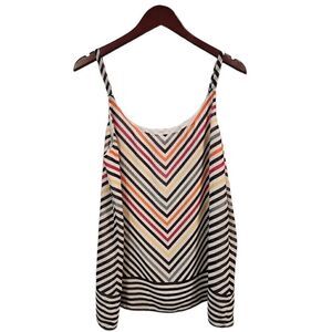 Cabi #5043 Linea Chevron Multicolor Striped Cami Tank Top- Women's 